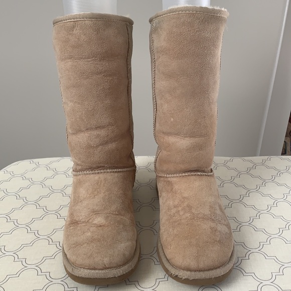 Ugg Classic Tall Light Tan Boots Womens 